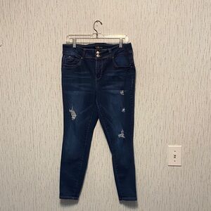 WBB Royalty Size 12 Stylish Blue Distressed Women Jeans